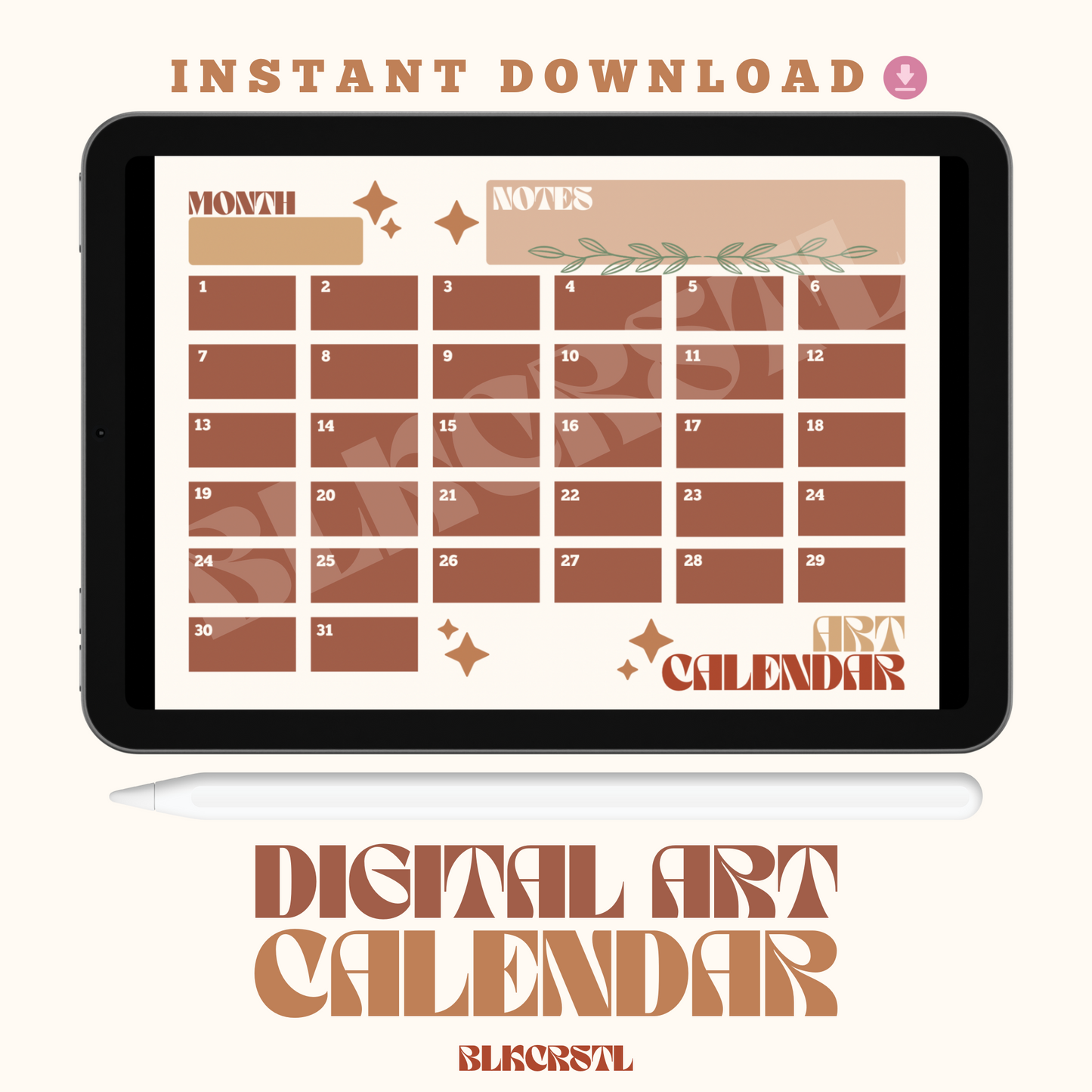 Done For You (DFY) Digital Art Calendar with PLR and MRR.