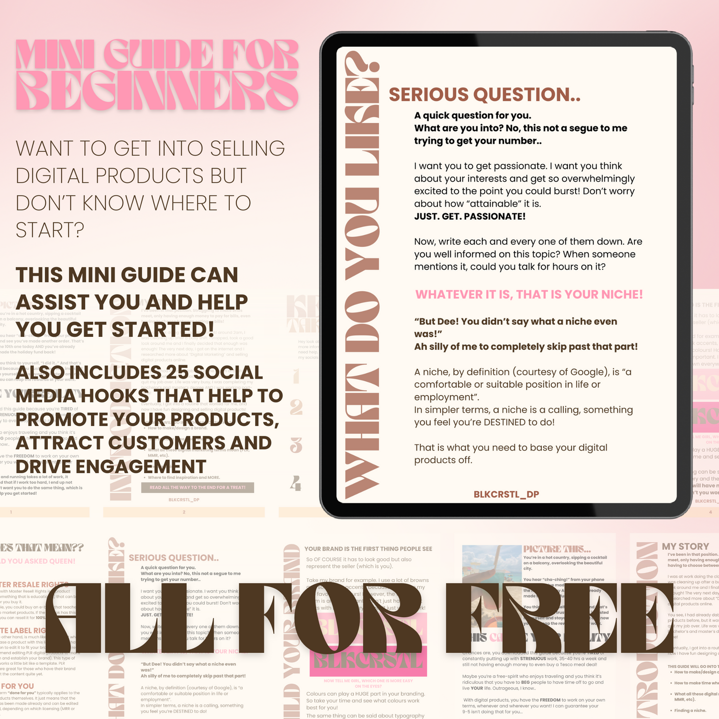 FREE Mini Guide | Getting Started On Digital Products