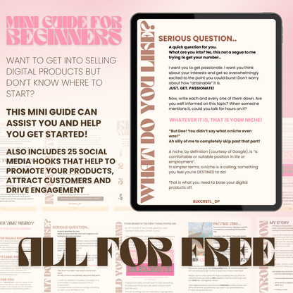 FREE Mini Guide | Getting Started On Digital Products