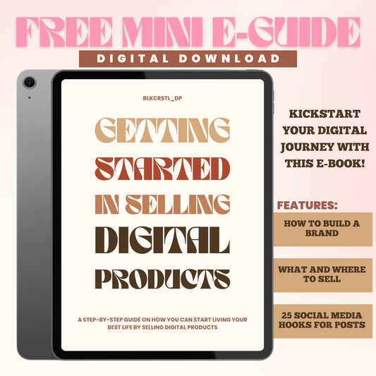 FREE Mini Guide | Getting Started On Digital Products