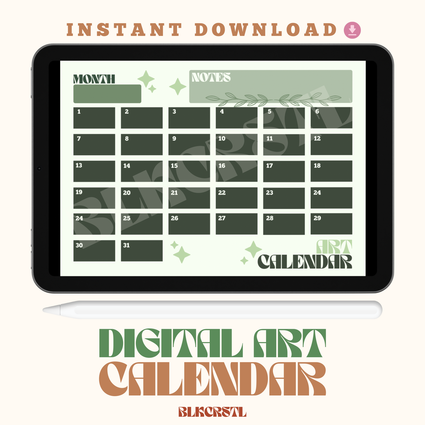 Done For You (DFY) Digital Art Calendar with PLR and MRR.